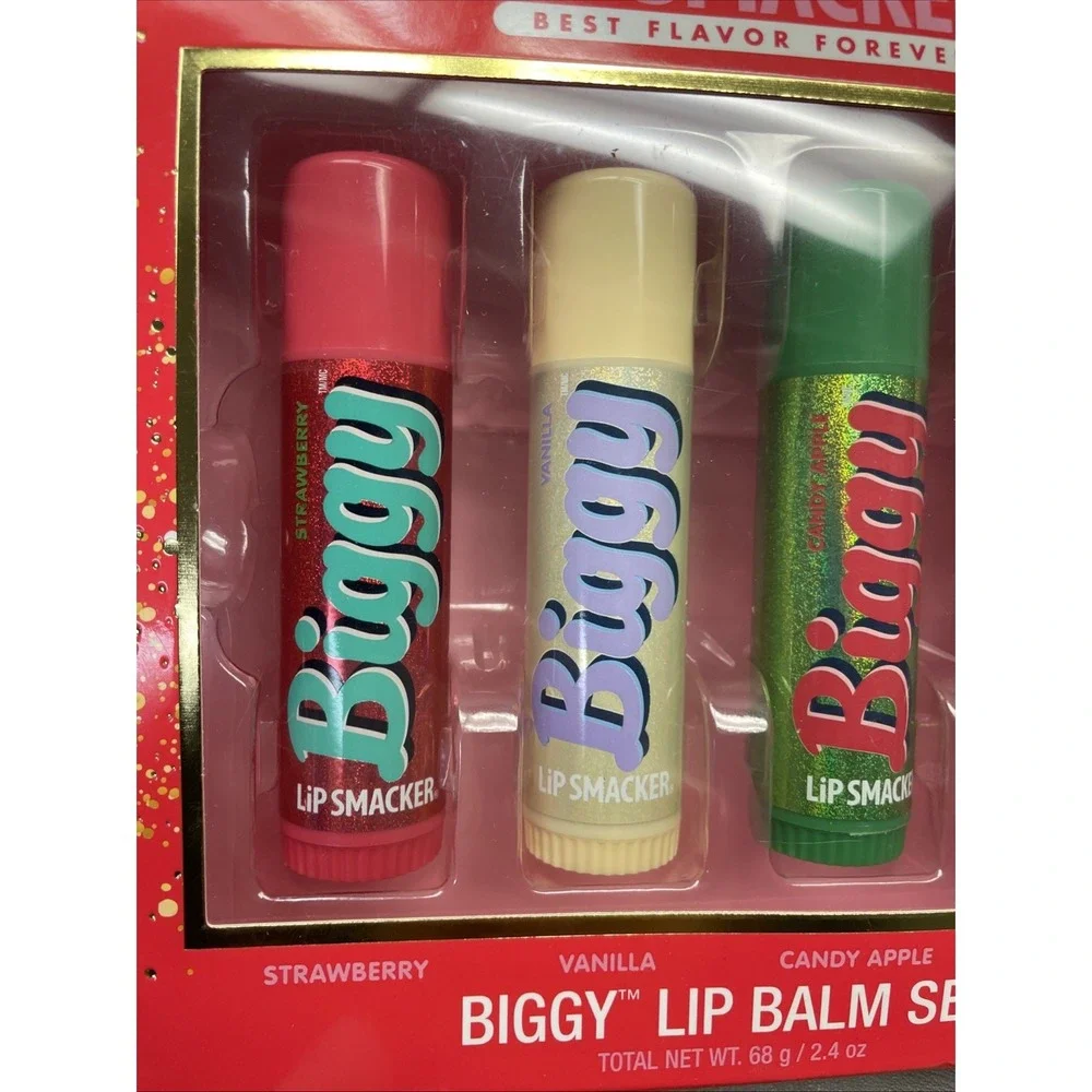 Lip Smacker‎ Biggy Lip Balm Target Holiday Gift Set 4pk LIMITED EDITION